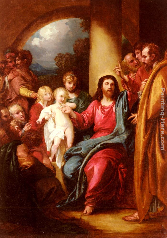 Christ Showing A Little Child As The Emblem Of Heaven painting - Benjamin West Christ Showing A Little Child As The Emblem Of Heaven art painting